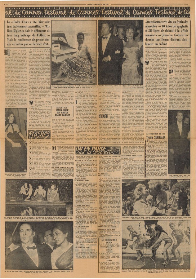 Article critique paru dans "L'espoir", journal du 11 mai 1960