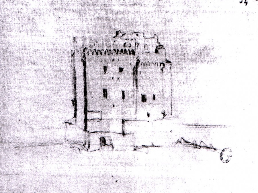 La tour de l'le Saint Honorat 7 octobre 1839.jpg