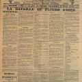 Avril 1895, article sur la bataille de fleurs, Une du Courrier de Cannes 