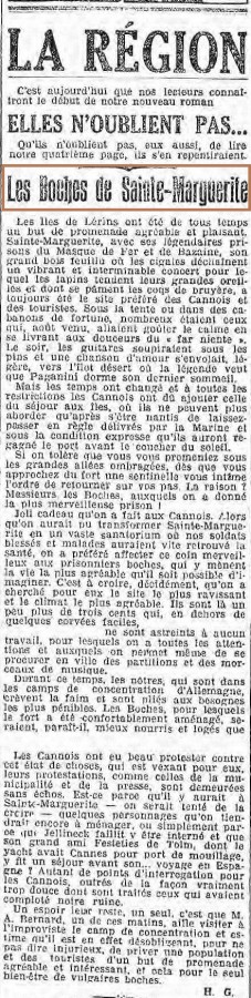 Ptition, dans le journal "Le Petit Niois", 1917 (28 aot)