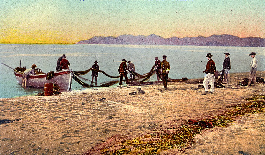 Filets sur la plage, 1920 (AMC 2Fi1912)