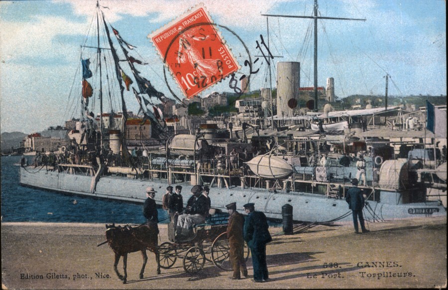 1911, torpilleurs au port (AMC 2Fi2333)