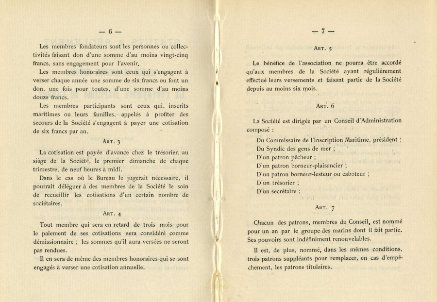 La Prvoyance Maritime, 1898-1905, articles suivants (AMC 5Q31)