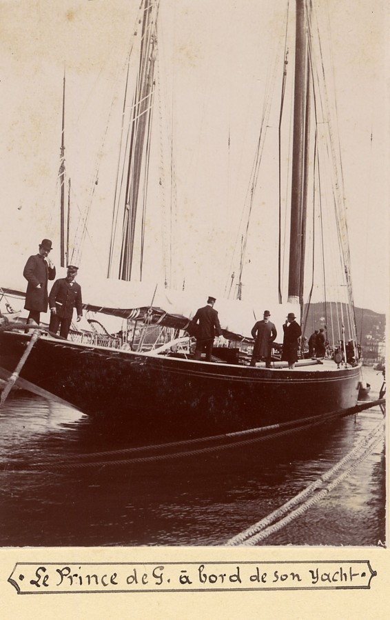 Yacht du Prince de Galles, "Britannia", circa 1896 (fonds Baussy - 18S20)
