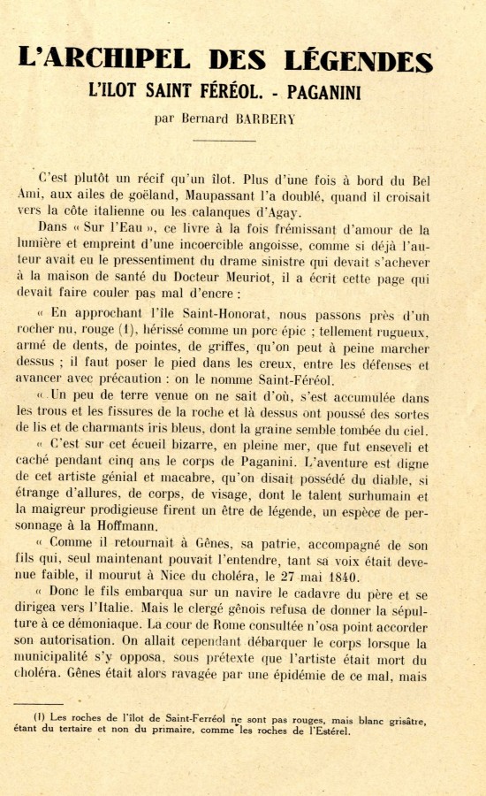 L'archipel des lgendes, l'lot Saint-Frol et Paganini, p.53 (Per1)