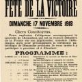 Fête de la Victoire, dimanche 17 novembre 1918