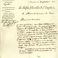 Lettre du Prfet, Chevalier de l'Empire (4J3)