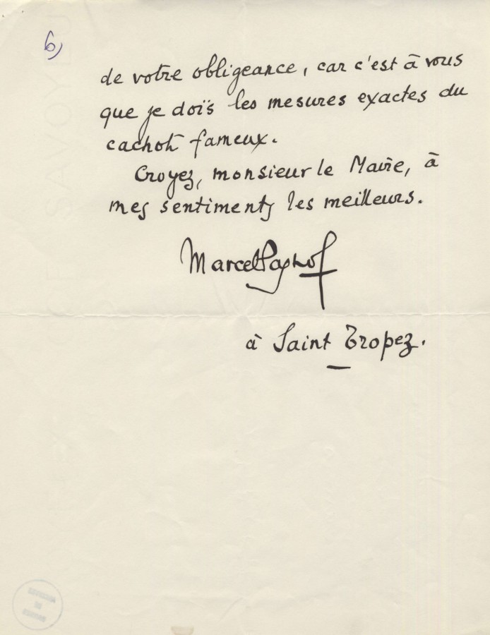 Fin de la lettre, 1966