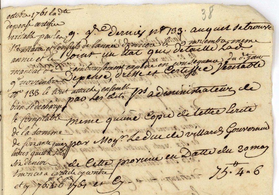 Par ordre du Duc de Villars, 1761, CC62_0075