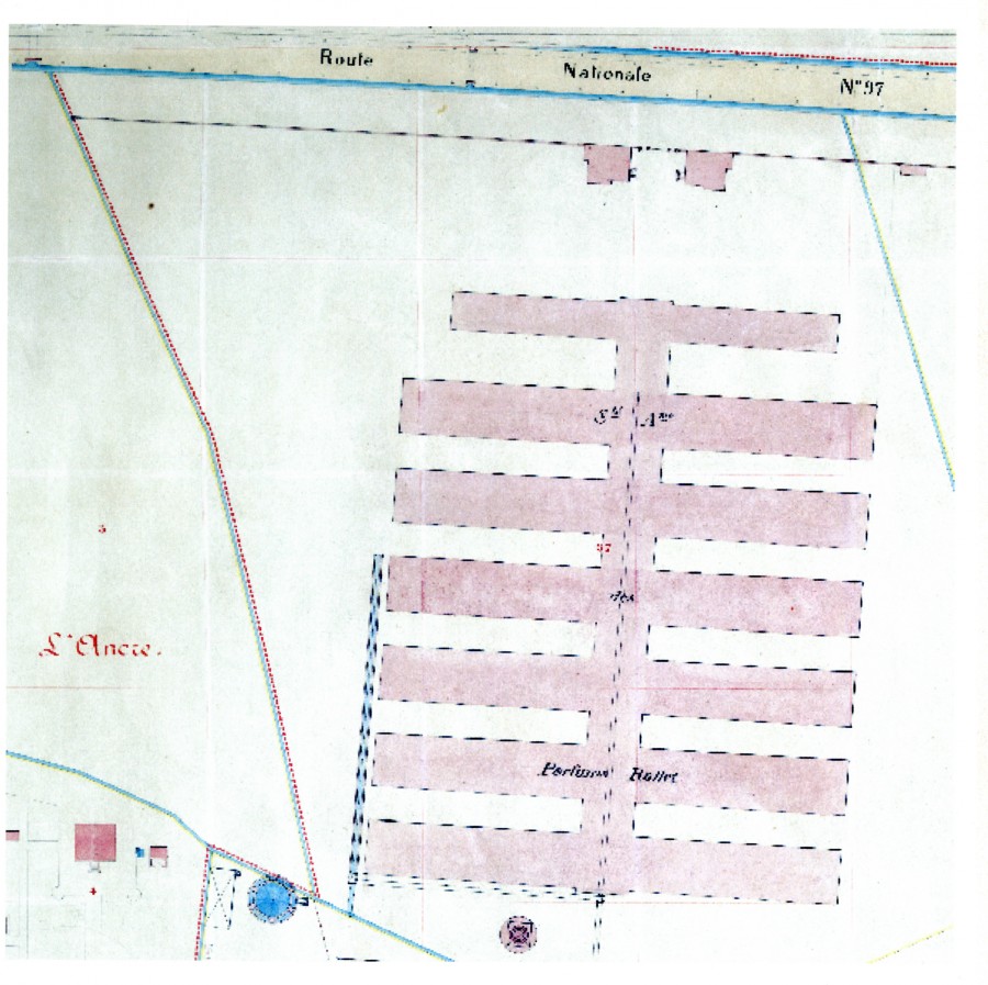 Plan de la parfumerie de La Bocca. 1884 (2S808)