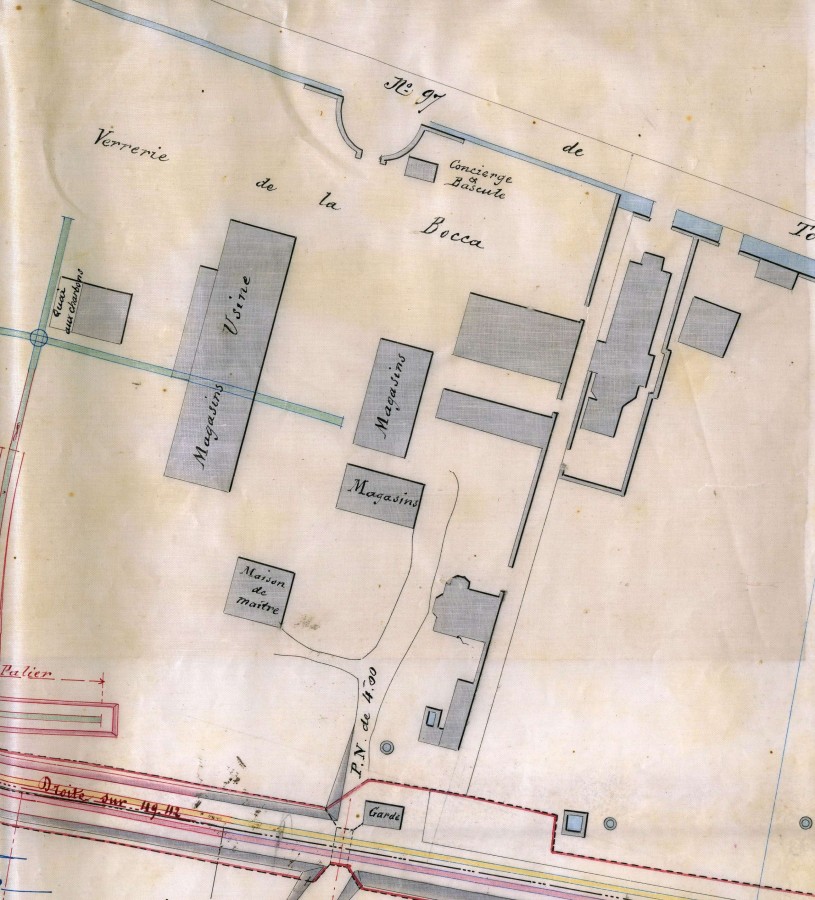 Plan de l'usine de la Verrerie. 1882 (11O4)