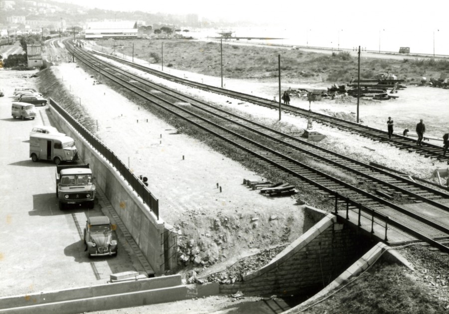 Photographie de la voie ferre de La Bocca, don de M. Marro. 1960 (46S1)