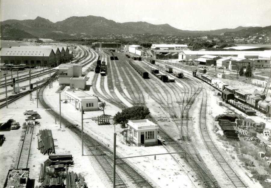 Photographie de la gare de La Bocca, don de M. Marro. 1960 (46S1)