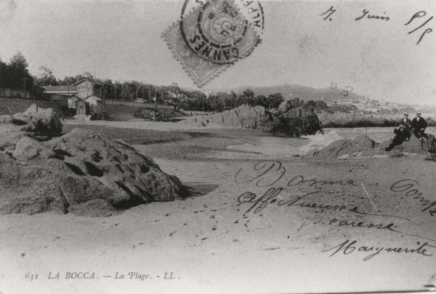 Plage de la Bocca, env. 1905 (AMC 32Fi1729)