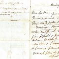 Lettre de Lord Brougham au maire demandant un certificat de bonne conduite, 1848