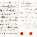 Certificat de conduite morale : mots soulignés dans la lettre de Brougham au maire de Cannes, 1848.