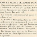 Article du journal le Littoral au sujet de la statue de Jeanne d'Arc, 7 mai 1942 (Jx45)