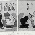 Dessins humoristiques sur le ravitaillement issu du journal l'Illustration, 14 mars 1942 (Jx31)