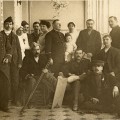 Salons du Gallia 1915 : infirmires et soldats, familles