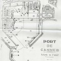 Plan du port de Cannes avec les épaves des bâteaux, 1944 (80W24)