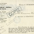 Listes des Francs-Maçons travaillant à la Mairie de Cannes, 1941 (4H42)