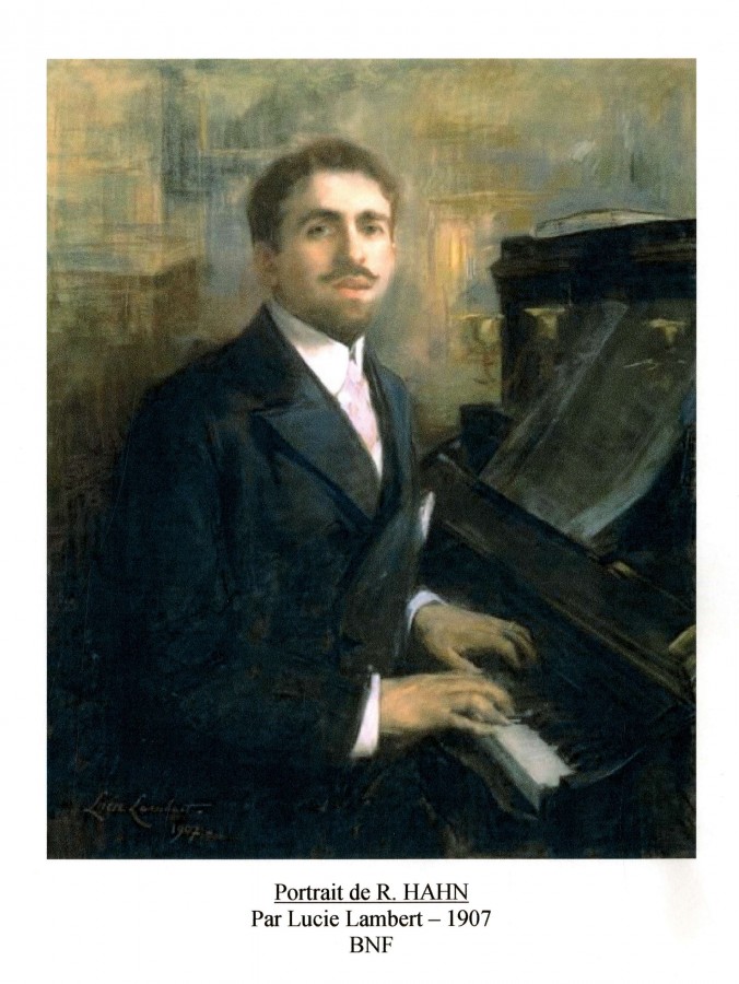 Portrait de Reynaldo Hahn, 1907 (sources BNF)