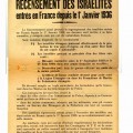 Recensement des Israélites entrés en France depuis le 1er janvier 1936, 1942 (4H42)