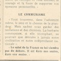 Article de presse du journal le Littoral sur le Communisme, 8 avril 1943 (Jx45)