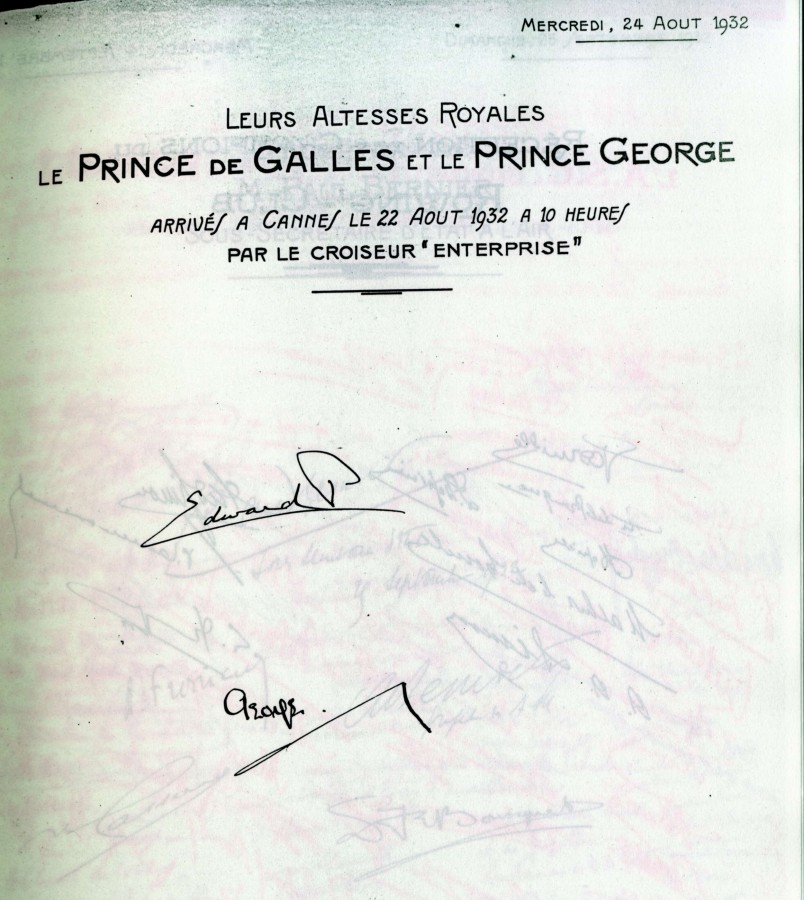 Aot 1932 : venue  Cannes des deux Princes