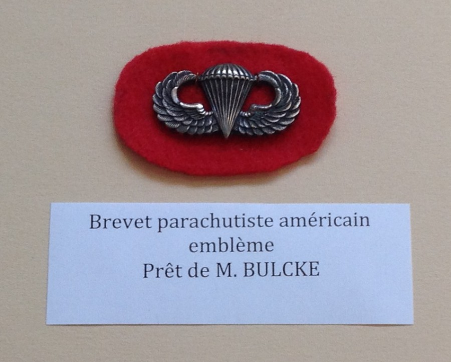 Brevet parachutiste amricain (prt de Monsieur BULCKE)