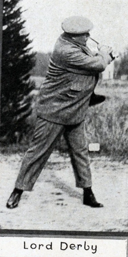 Lord Derby au golf, 1927, paru dans la "Saison de Cannes" (Jx9, aot 1927)