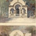 Projet du monument du Square Alexandra, en hommage à Mme Tripet-Skrypitzine, par Louis Nouveau, architecte (19S10)