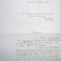 Lettre de remerciement pour terrain cédé, 1894 (3P1)