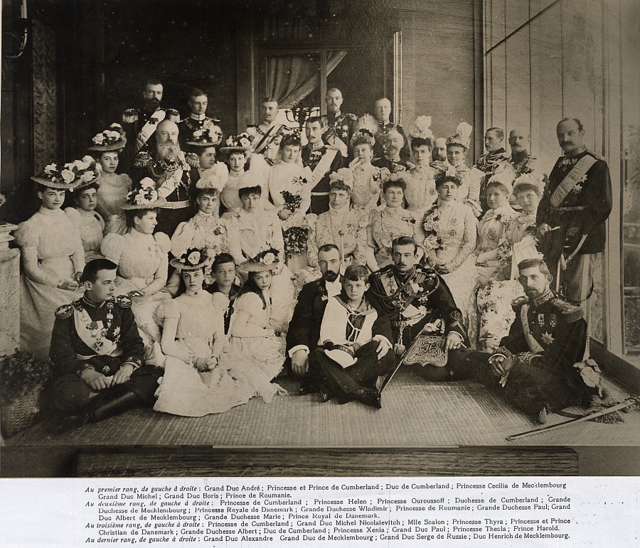 Un mariage princier, avec des membres de la famille impriale russe, villa Wenden 1898 (16Fi43)