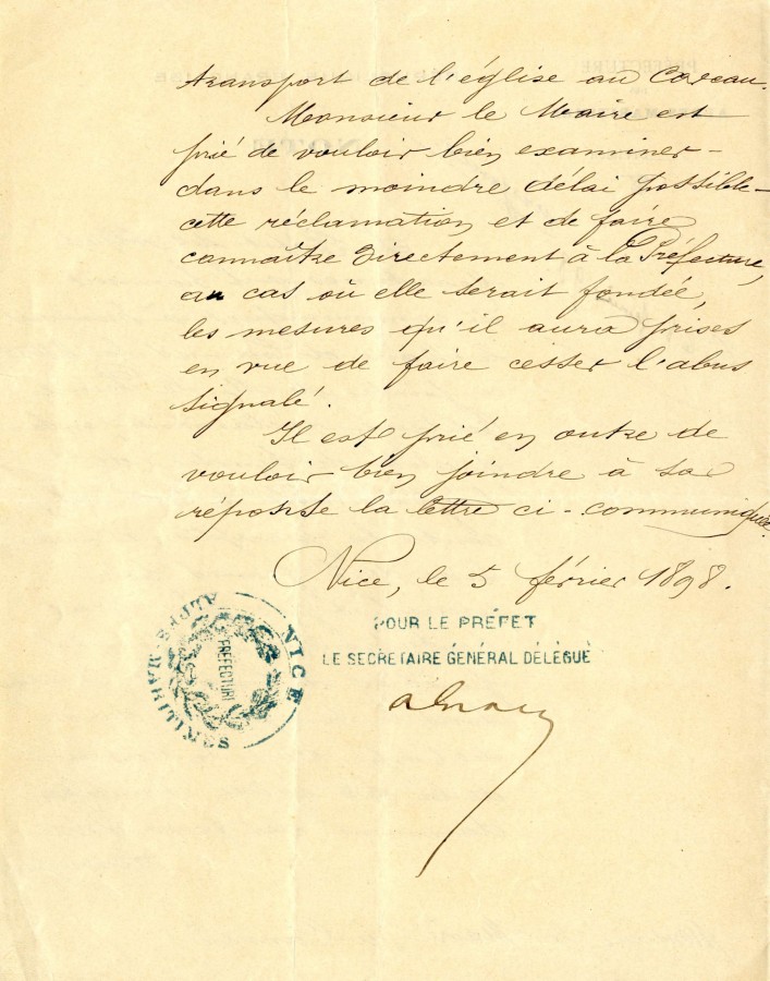 "Abus signal", fin de la lettre, fvrier 1898 (1J53)