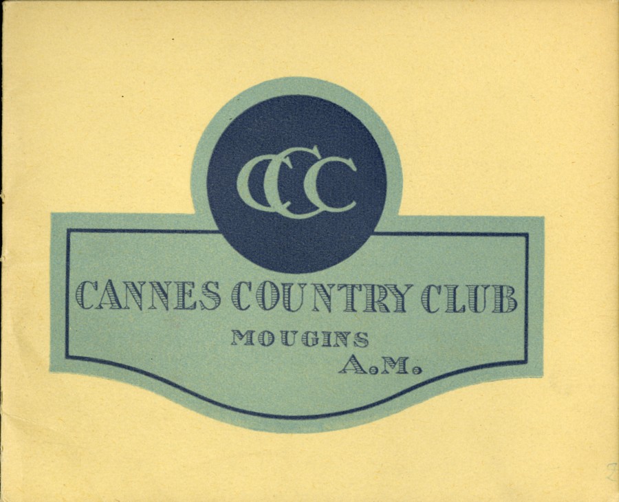 Brochure du CCC, Mougins (3R12)