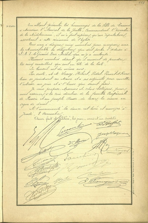 Dlgation pour la mort du Tsar, 1894 (1D35_0256)