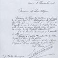 1894, repos du tsar, lettre du Prince Galitzine ® Mairie de Cannes (BH794_Les Russes)