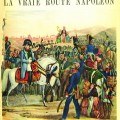 Gravure colorée sur la Route Napoléon