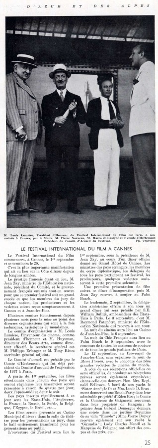 Monsieur Lumire en gare de Cannes, 1939 
