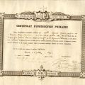 Certificat d'instruction primaire de 1896 © Collection privée