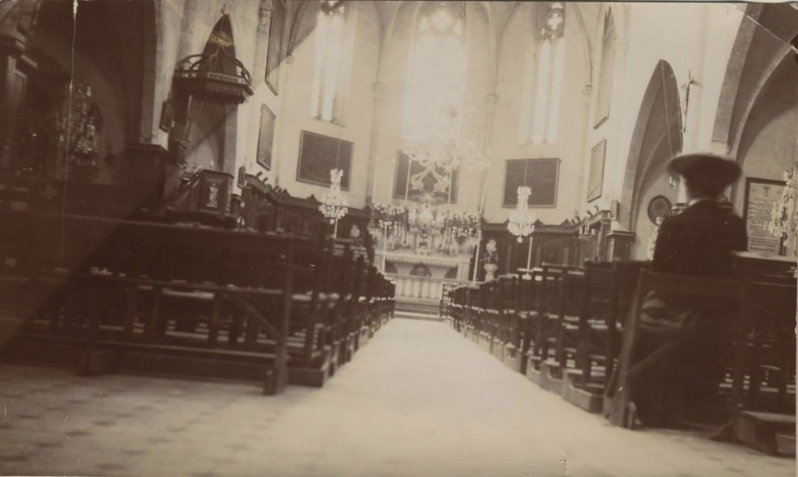 Intrieur de Notre-Dame d'Esprance, env. 1904, 14Fi1223, don
