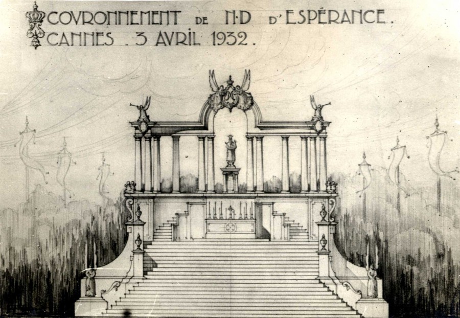 1932, portique conu par les architectes Lemessier et Lizero, AMC 25Fi1744