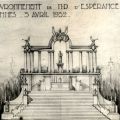1932, portique conu par les architectes Lemessier et Lizero, AMC 25Fi1744