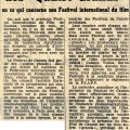 Cannes fait partie des 4 grands  Nice Matin, article du 18 novembre 1959