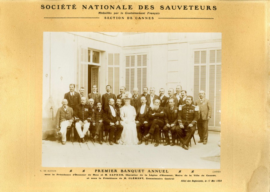 Socit Nationale des Sauveteurs en mer, section cannoise, 1908 (AMC 16Fi35)