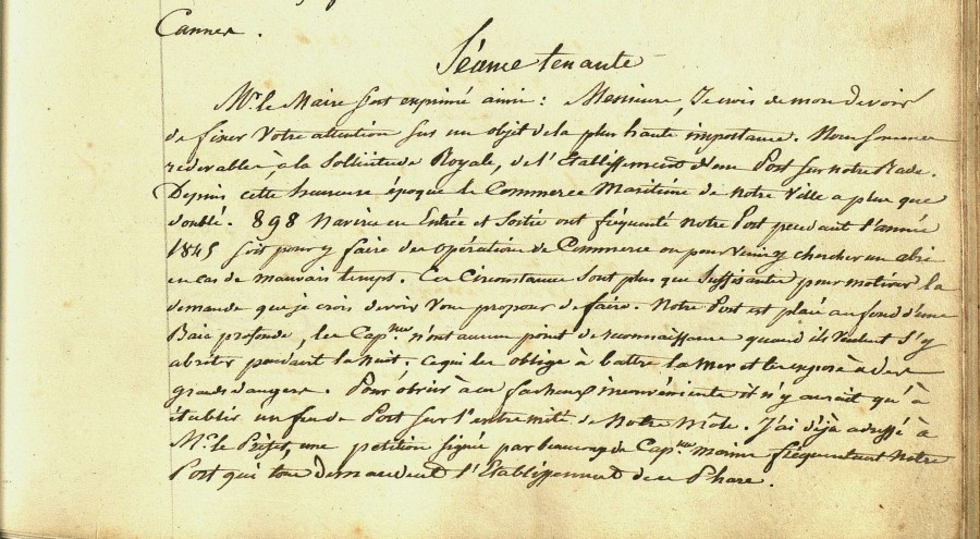 Premire demande du conseil le 8 fvrier 1846 (1D13_335)