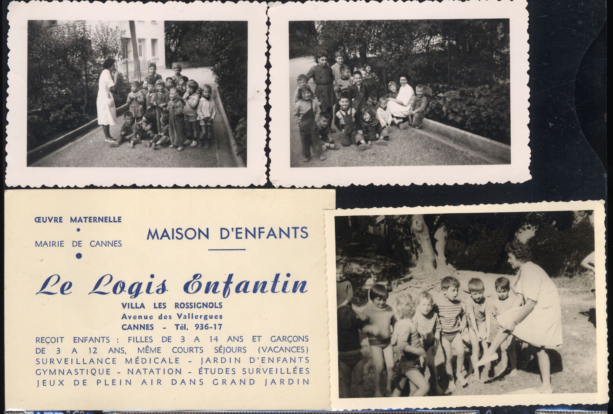 Le Logis enfantin, villa Les Rossignols, avenue des Vallergues, non daté. AMC, 32S1
