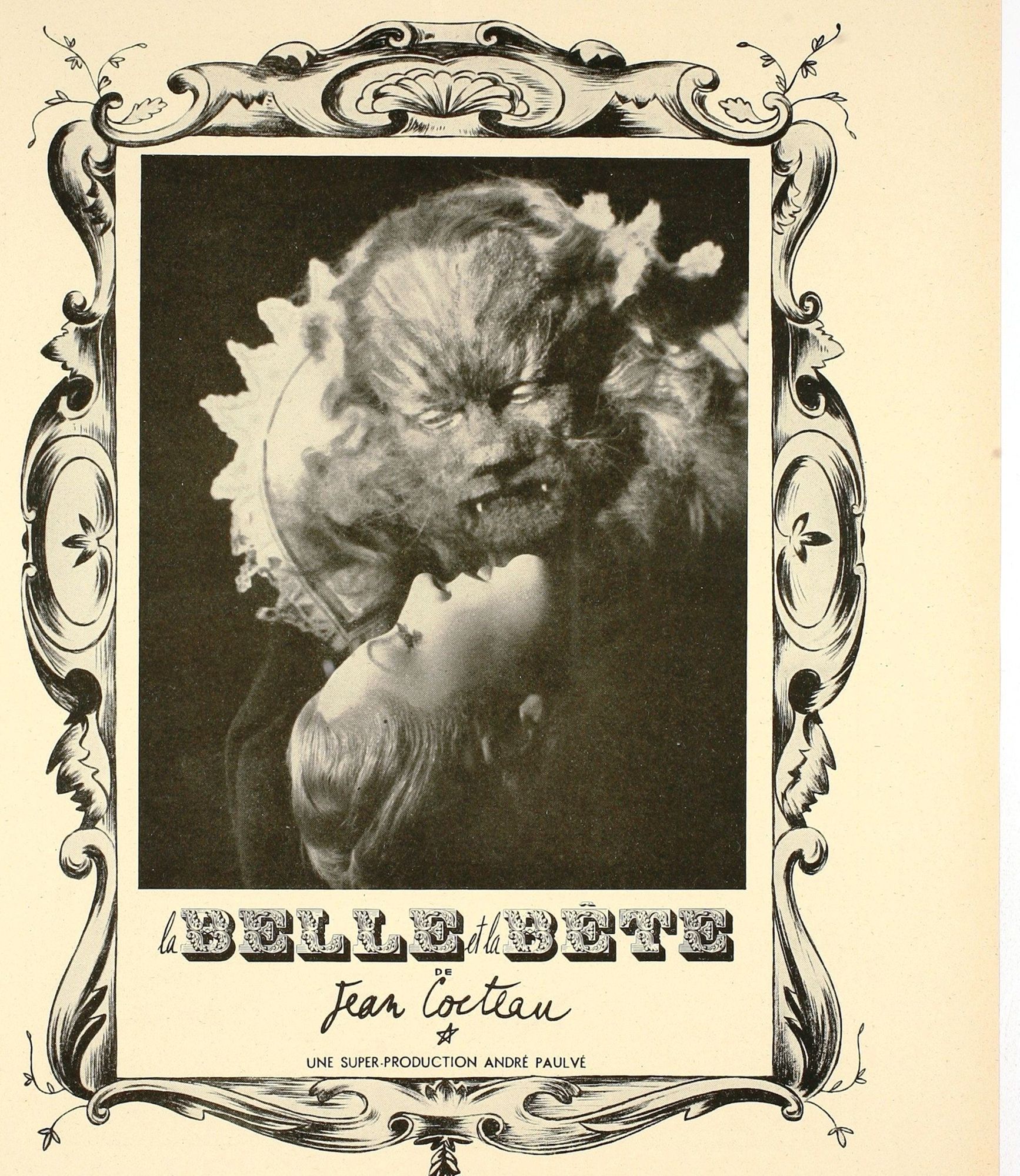 La belle et la bête, film de Jean Cocteau, 1946. AMC, 93W8
