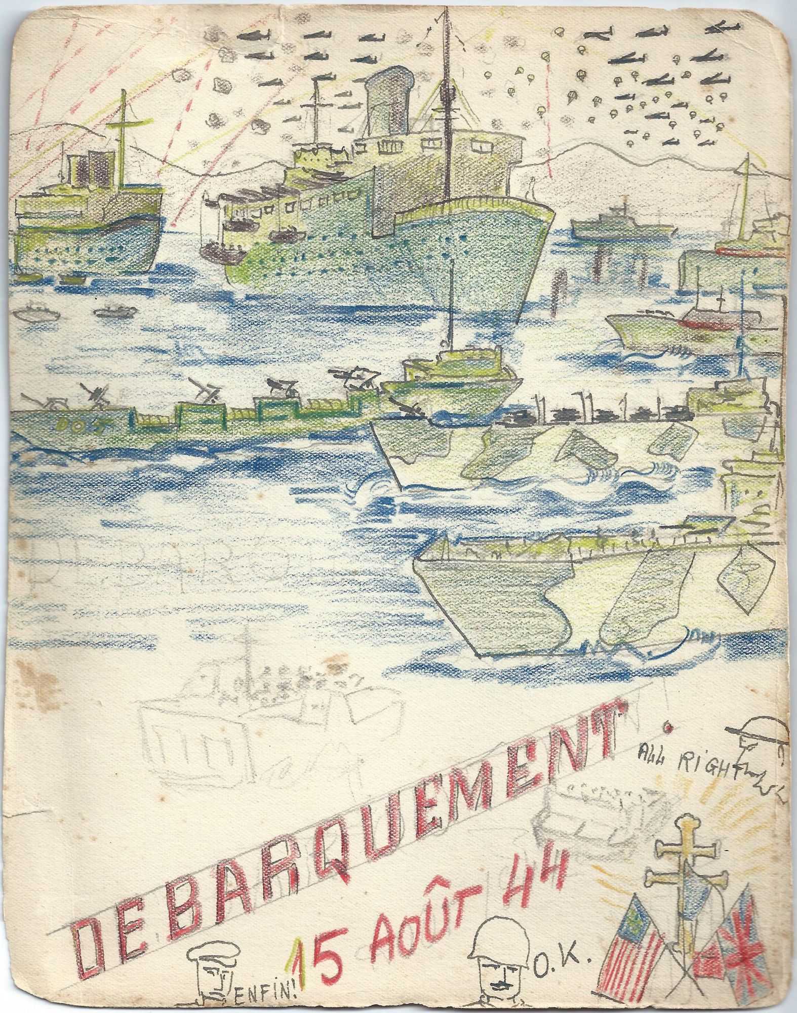 Journal de Georges Pourtau, août 1944. Prêt Pourtau.